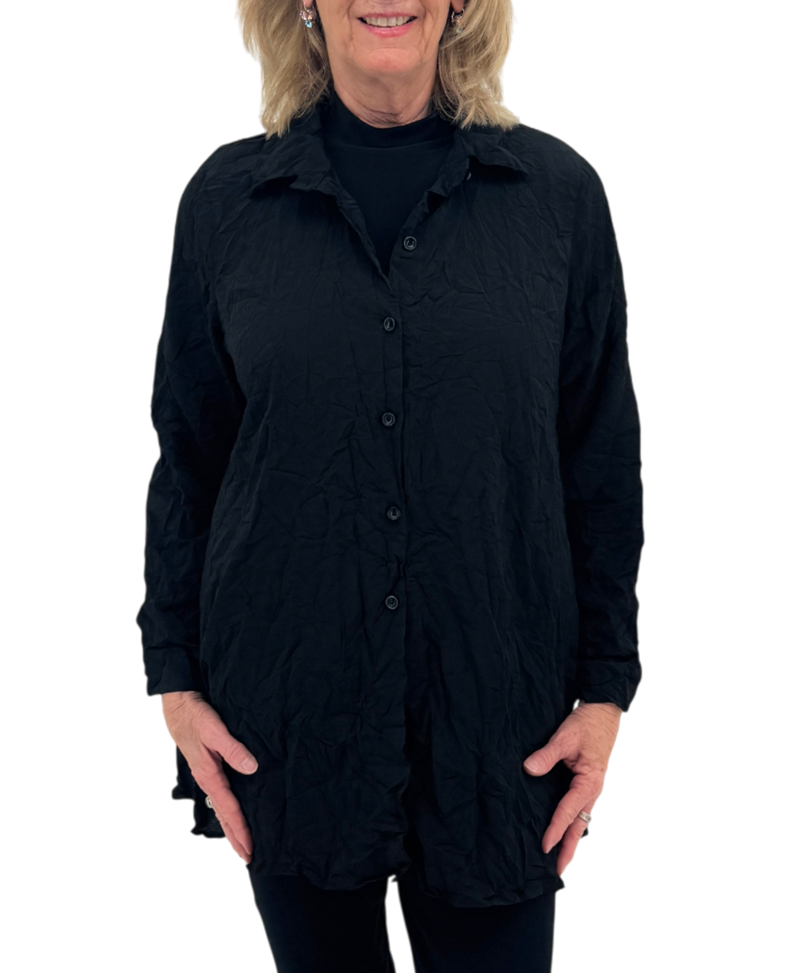 CAMICIA A MANICHE LUNGHE CON BOTTONI ANTIPIEGA FOCUS CD402P