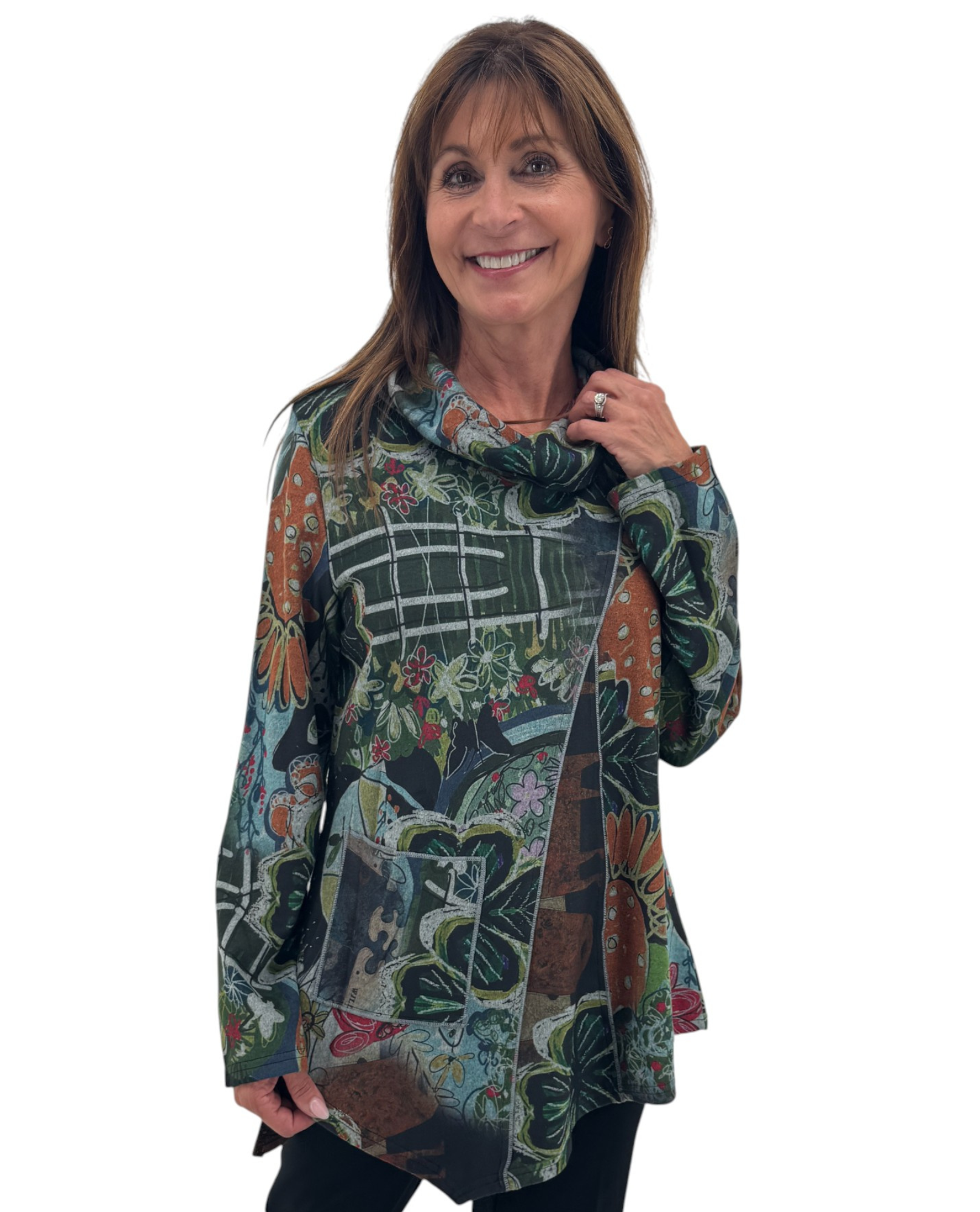 RADZOLI ANN23568 TUNICA IN FINTA CAMOSCIO TAGLIO DIAMANTE